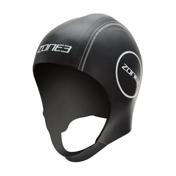 Zone3 Neoprene Sea Swim Cap ( Black/Grey )
