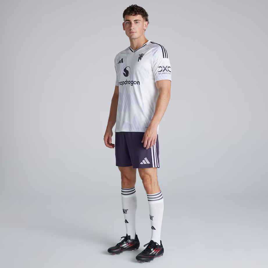 Manchester United Away Jersey ( White/Purple )