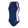 Speedo Hydrasuit Swimsuit ( Navy/Pink )