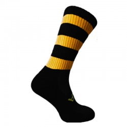PFSport Midi Socks ( Black/Amber )