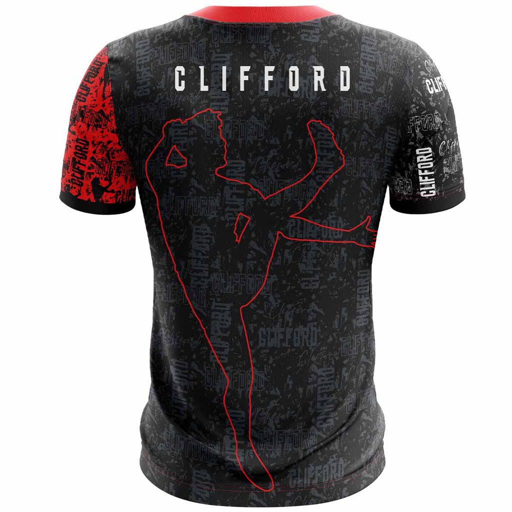 2026 McKvr Clifford Poly Sweatshirt ( Black/Red )
