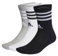 Adidas Cushion Socks ( White/Black/Grey ) 3 Pack