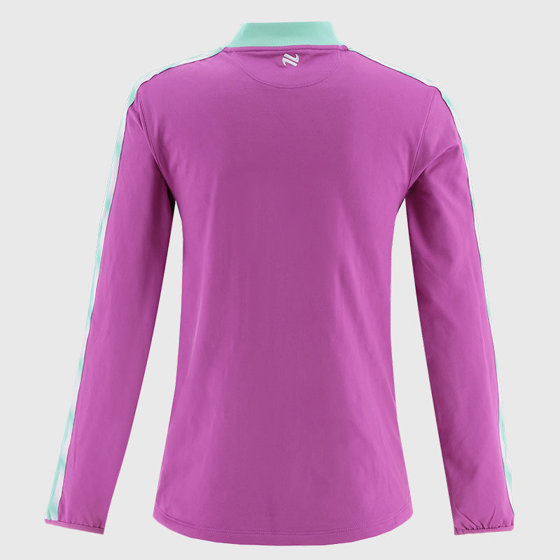 '26 Kerry Imperium Half Zip Brushed Top ( Purple/Mint/White )