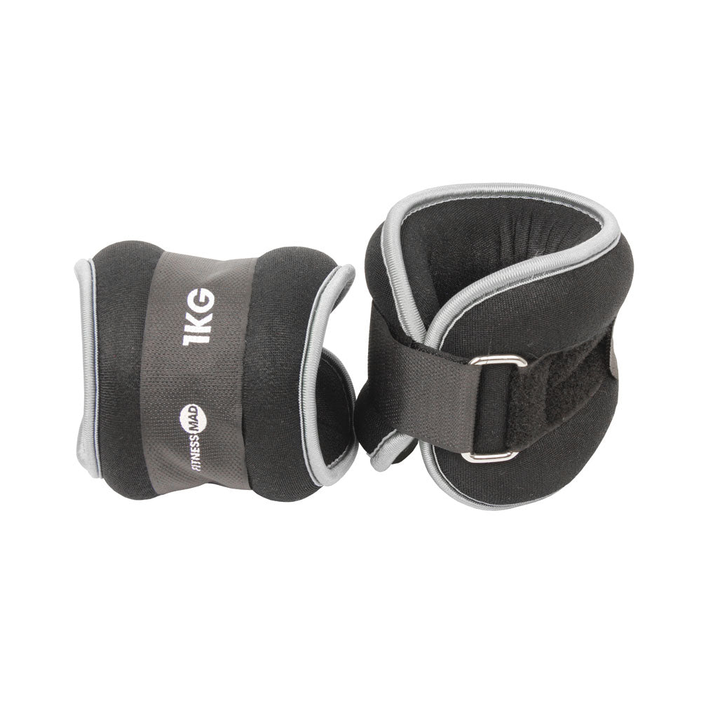 Fitness Mad Neoprene Wrist & Ankle Weights ( 2 x 1kg )