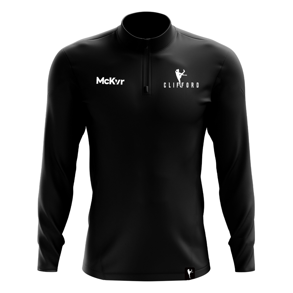 McKvr Clifford 1/4 Zip Top ( Blk/Wht )