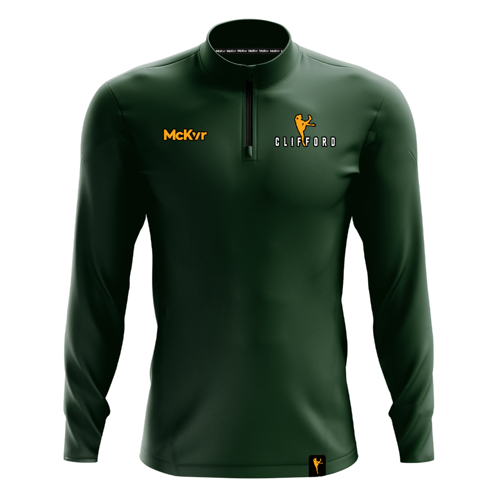 McKvr Clifford 1/4 Zip Top ( For/Grn/Amb )