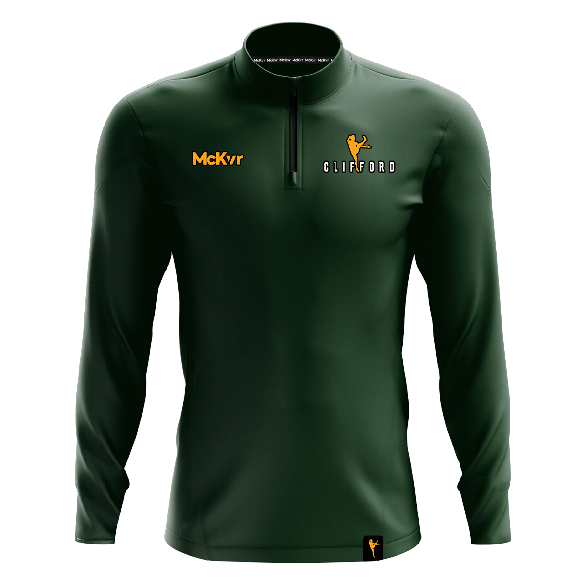 McKvr Clifford 1/4 Zip Top ( For/Grn/Amb )