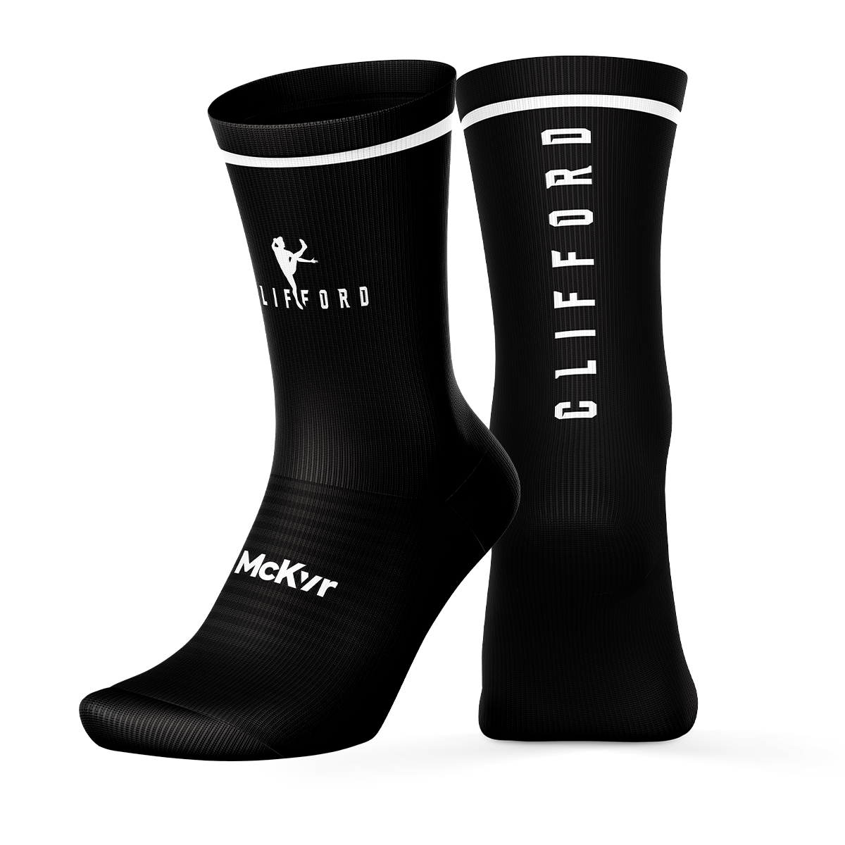 McKvr Clifford Socks ( Blk/Wht )