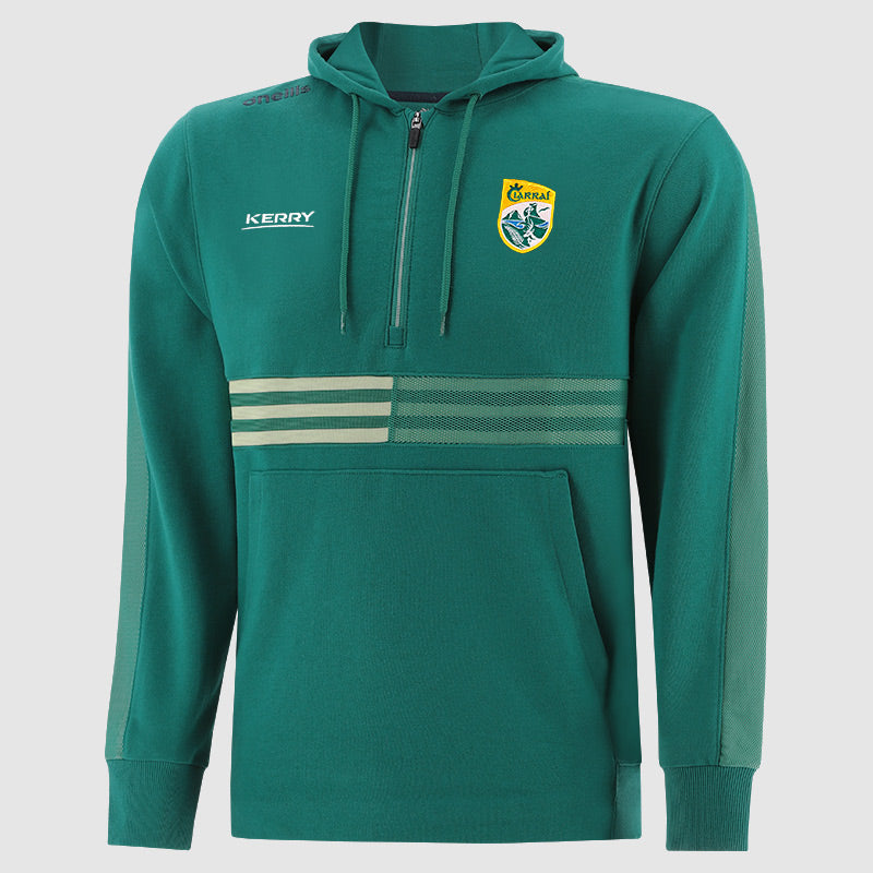 Kerry Nepal H/Zip Hood Top ( Green/Beige/Marine )