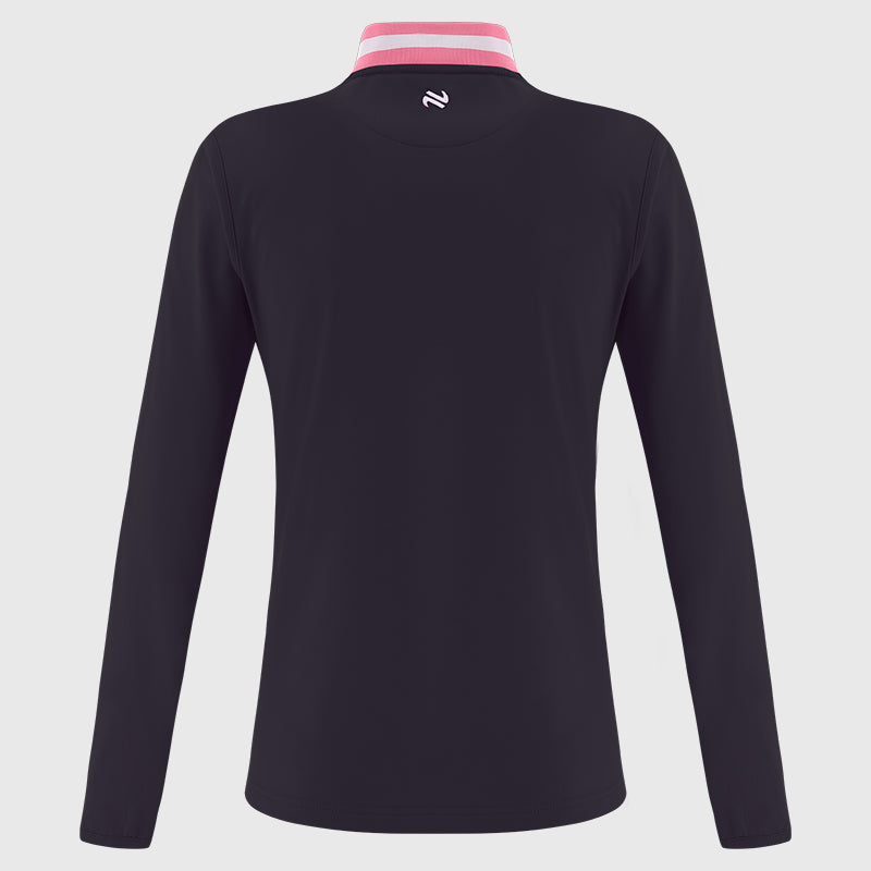 Kerry Nepal Half Zip ( Navy/Pink )