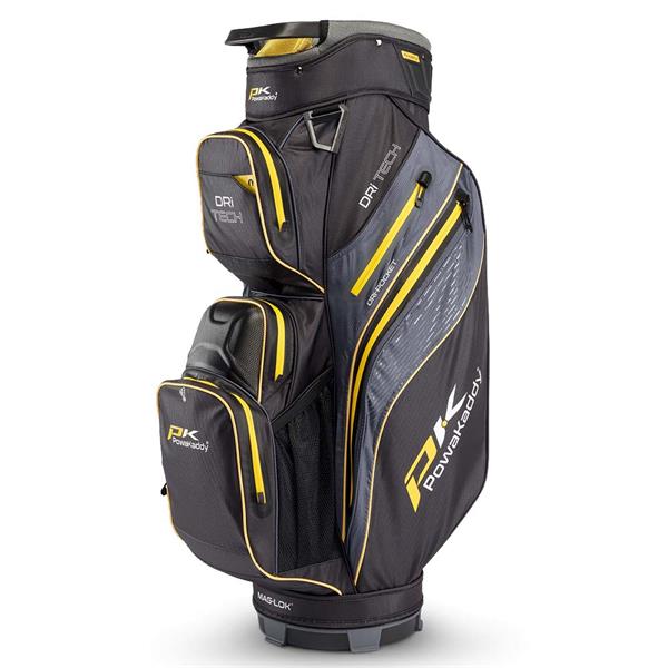 Powakaddy Dri-Tech Waterproof Golf Bag ( Black/Grey/Yellow )
