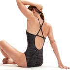 Speedo Swimsuit ( Black/Grey )