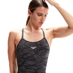 Speedo Swimsuit ( Black/Grey )