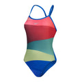 Speedo Placement Turn Back Swimsuit ( Mixed Colour )