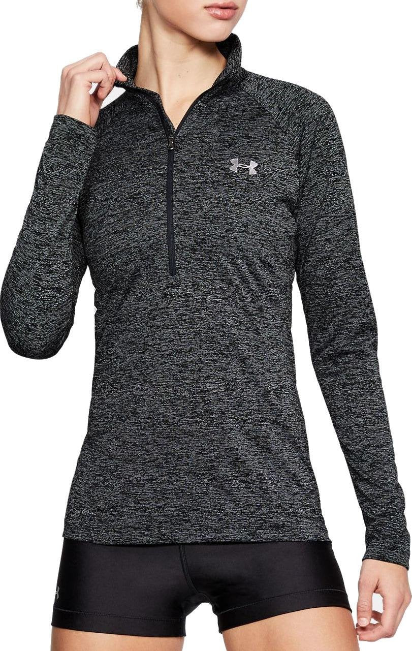 UA Tech 1/2 Zip Twist ( Dark Grey )