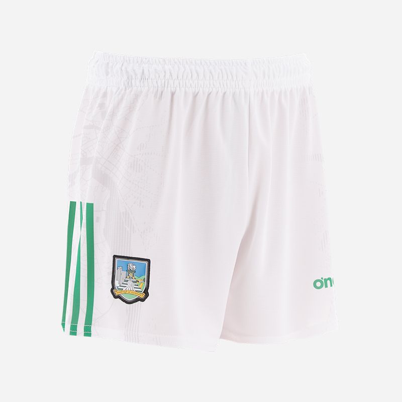O'Neills Limerick Shorts ( White/Green )