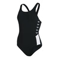Speedo Swimsuit Boom Logo Muscleback ( Black/White )