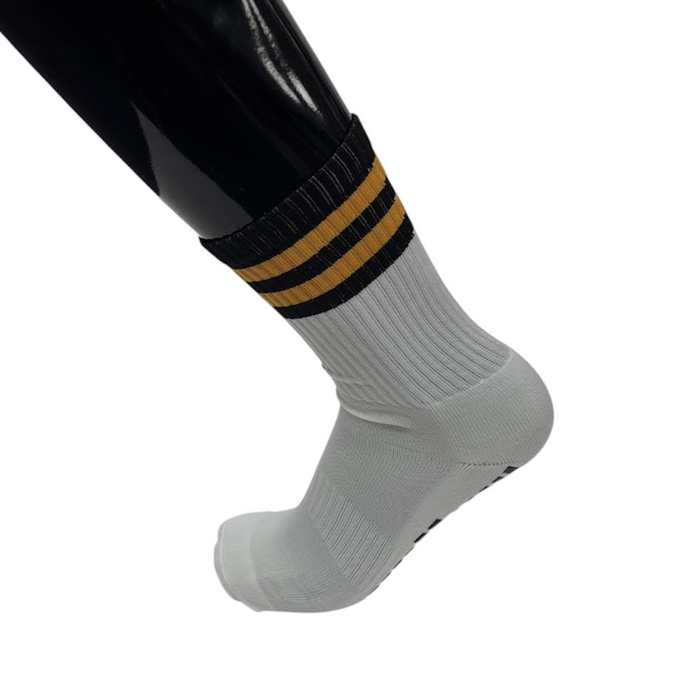 Midi Grip Socks ( Black/Amber )