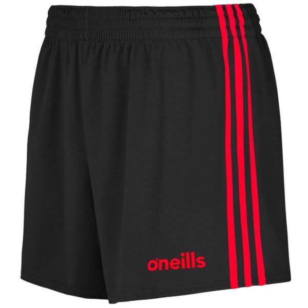 mourne shorts gaelic blk red 1