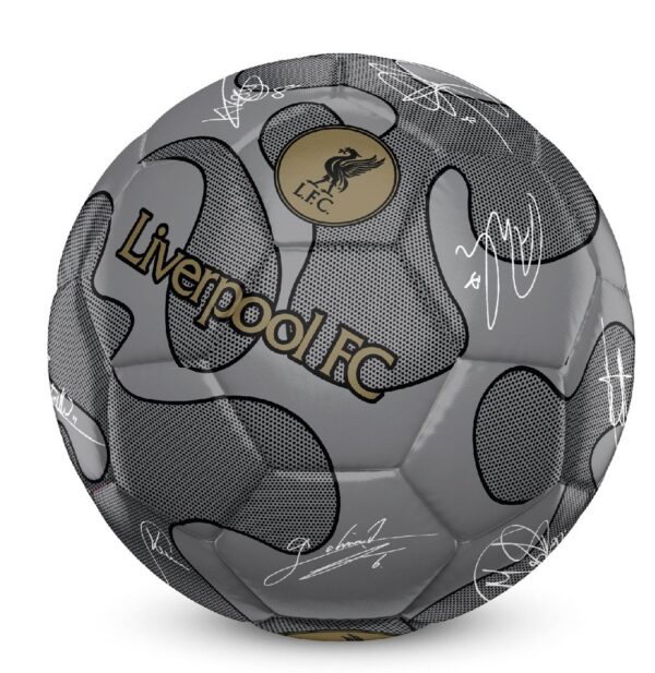 LI08900 Team Merchandise 32 Panel Camo Signature Football 5 Silver Liverpool