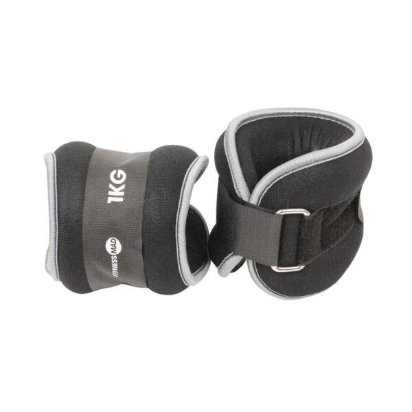 KFW4082 Fitness Mad Wrist Ankle Weights 2 x 1kg 1