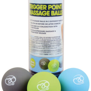 KFA250 Fitness Mad Trigger Point Massage Ball Set Grey Green Blue