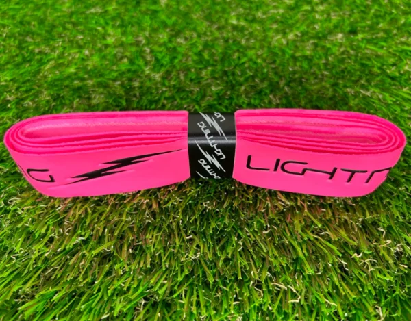 Lightning Extra Long Hurling Grip Colour Embossed Pink Black 1