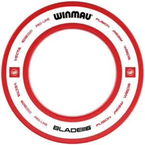 winmau winmau pro line blade 6 20 red surround