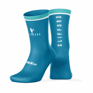 McKvr Clifford Socks ( Turq/Wht )