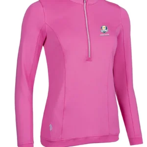Glenmuir Ryder Cup 2027 Carina Half Zip ( Pink )
